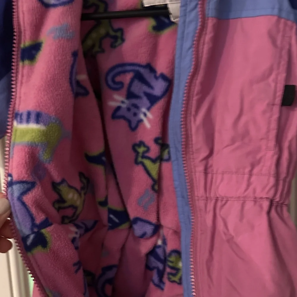 Kids Columbia Pink and Blue Snowsuit - Picture 3 of 4